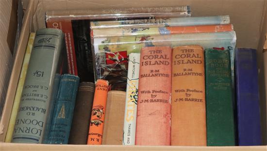 Two boxes of general childrens books, including duplicates